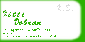 kitti dobran business card